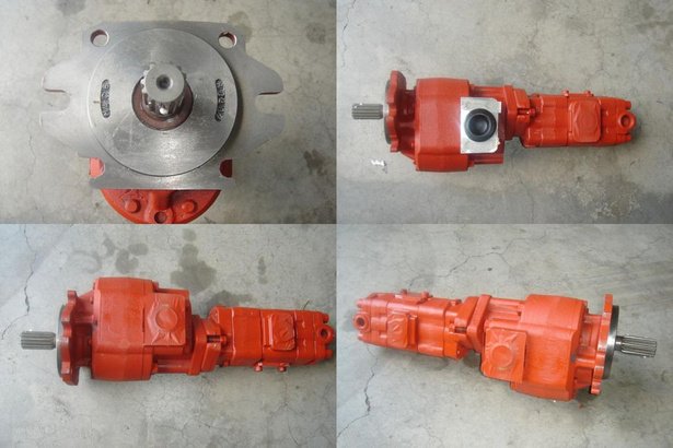 Hydraulic gear pump multi-angle view